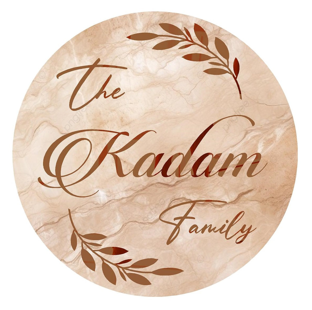 Round Nameplate For home and Office