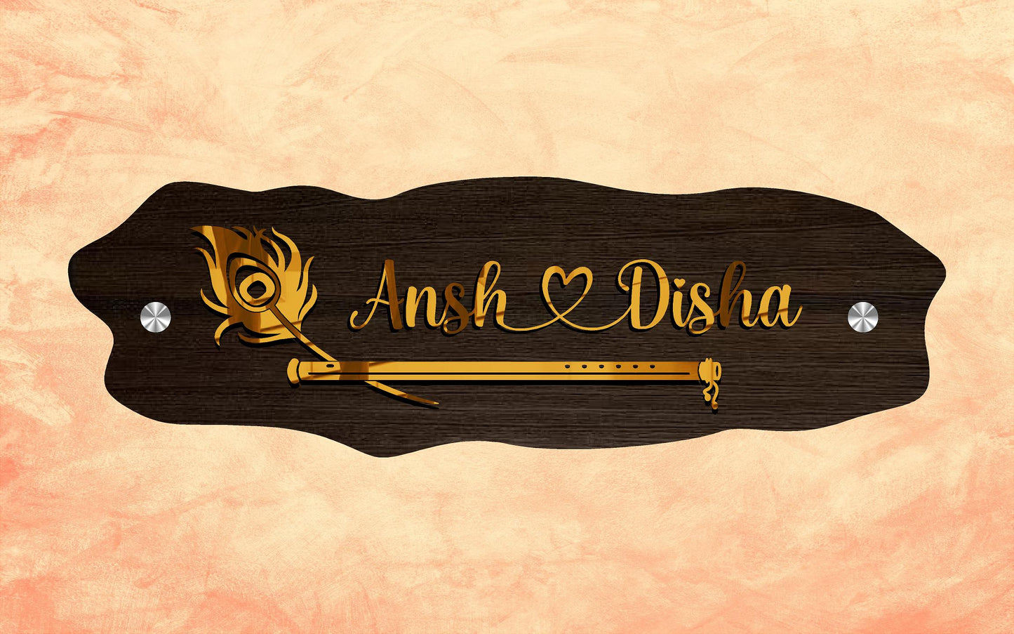 Ansh & Disha LED Light Name Plate