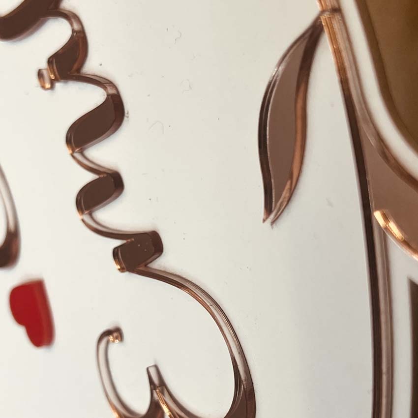John & Emily Round Initial Acrylic Name Plate