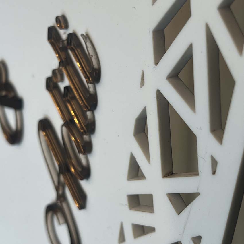 Kartik & Aditi White Acrylic Name Plate